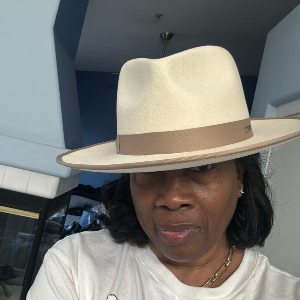 Off White Felt Fedora